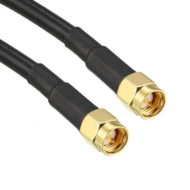 Alt view image 3 of 5 - Antenna Extension Cable SMA Male to SMA Male Coaxial Cable RG58 50 Ohm 6 ft 2pcs