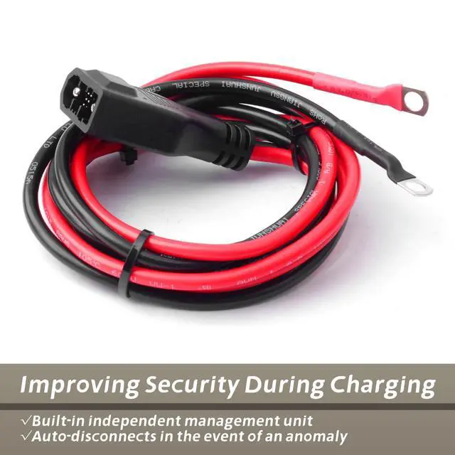 Alt view image 6 of 7 - 50A Extension Cable 8AWG Compatible with EcoFlow Delta 2/3 Series Portable Power Station, for PPS Expansion Adapter Cable, Built-in Independent Regulation, Bidirectional Fast Charge