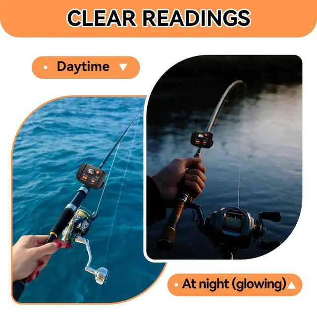Alt view image 6 of 6 - Fishing Line Counter, Handheld Fish Finders with Digital Display Transducer Depth Finders Portable Fishing Tool for Spooling Trolling Jigging