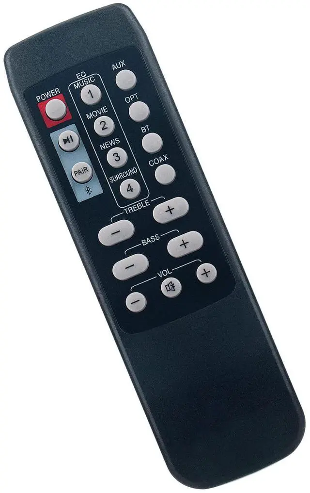 Alt view image 3 of 6 - NK6 Replacement Remote Control Applicable for Nakamichi NK6 Sound Bar | Soundbar Speaker System