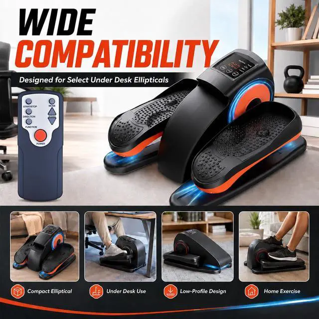 Alt view image 2 of 7 - New Replacement Elliptical Machine Remote Control for CURSOR Fitness, DOMNIU, GEONEO, HJDFGSS, Medilax, Morelax, Putnen, Roylvan, VIVURN, Yagud Under Desk Elliptical Cross Trainer MF-H-01 D802 C5 S200