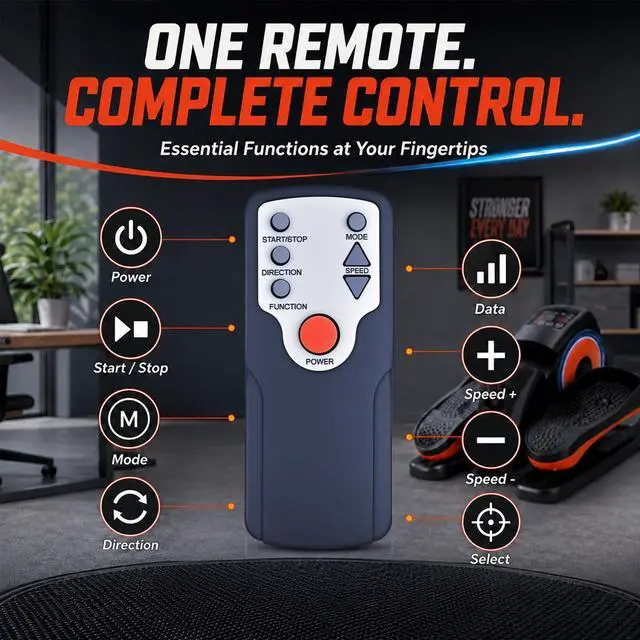 Alt view image 4 of 7 - New Replacement Elliptical Machine Remote Control for CURSOR Fitness, DOMNIU, GEONEO, HJDFGSS, Medilax, Morelax, Putnen, Roylvan, VIVURN, Yagud Under Desk Elliptical Cross Trainer MF-H-01 D802 C5 S200