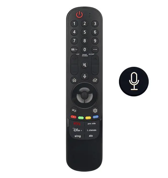 Alt view image 2 of 7 - MR24GA Magic Voice Remote Control Replacement fit for LG TV 2024 OLED evo | G4, C4, B4 Series, QNED 99T, 90T, 85T, 80T Series LED Smart TV, UT80, UT75 Series 4K Smart TV