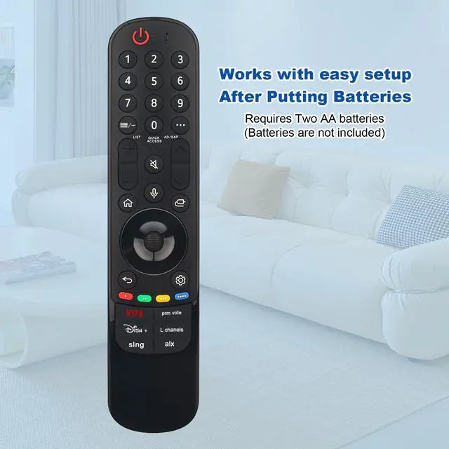 Alt view image 6 of 7 - MR24GA Magic Voice Remote Control Replacement fit for LG TV 2024 OLED evo | G4, C4, B4 Series, QNED 99T, 90T, 85T, 80T Series LED Smart TV, UT80, UT75 Series 4K Smart TV