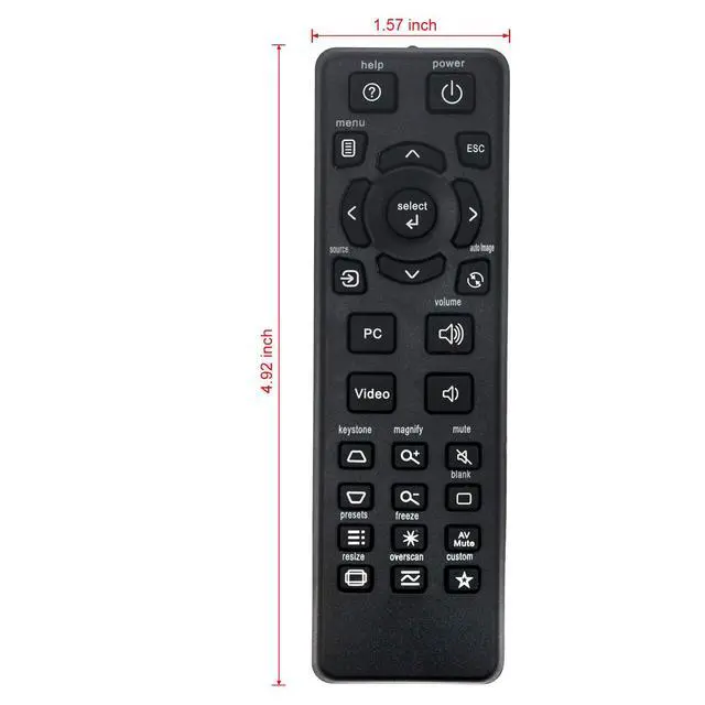 Alt view image 5 of 6 - New Replaced Remote fit for Infocus Projector IN112 IN1110A IN1112A IN1116 | IN1118HD IN112A IN112AT IN112X IN112XW IN114 IN114A IN114AT IN114ST IN114STA IN114X IN114XW IN116 IN116A IN116X IN1