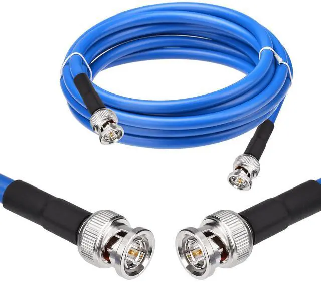 Main image of 12G SDI Cable 10FT BNC Male to Male Video Coaxial Cable RG6 Coaxial Cable 75 Ohm Ultra Low Loss for 8K 4K 6G-SDI 3G Video Security Camera SDI Converter(Straight,1 Pcs)