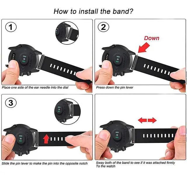 Alt view image 6 of 7 - Compatible with Suunto 7 Soft Silicone Band Suunto 9 Replacement Wristband for Men and Women Sports Watch Strap for Suunto 7/9 Baro/9 Spartan/9 GPS Watch band, Black