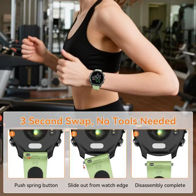 Alt view image 2 of 7 - Compatible with Garmin Forerunner 245/Forerunner 645 Watch Band