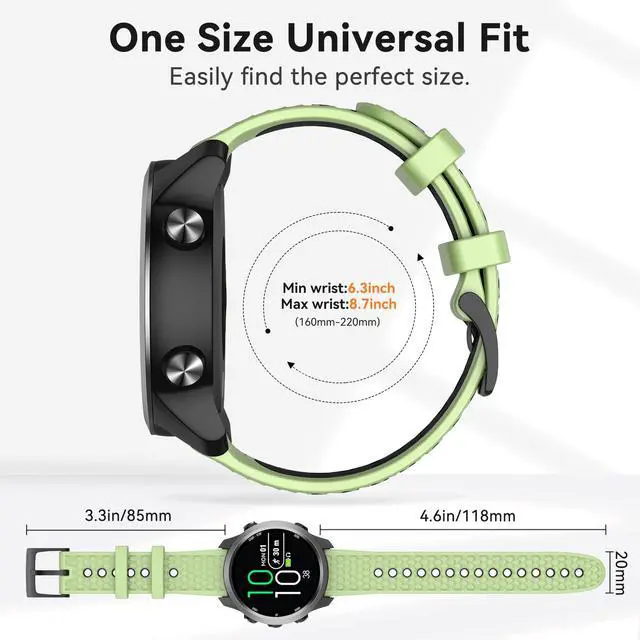 Alt view image 3 of 7 - Compatible with Garmin Forerunner 245/Forerunner 645 Watch Band