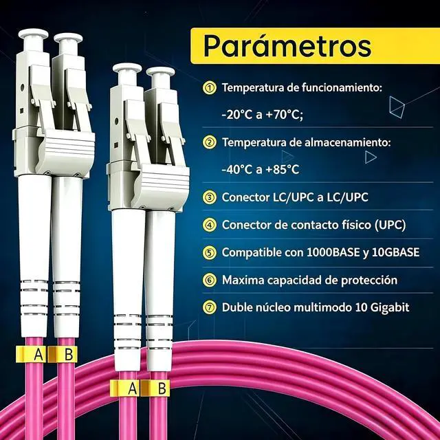 Alt view image 6 of 7 - OM4 LSZH LC-LC UPC Fiber Optic Patch Cord 20m/66ft Multimode Duplex | Magenta Fiber Optic Cables Flame-retardant 40GB/100GB Internet cable