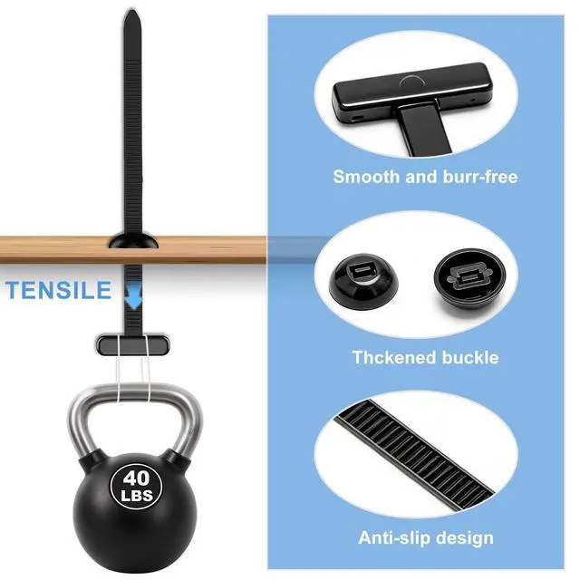 Alt view image 3 of 6 - Nylon Cable Tie Buckle for Car Fender | Trunk Bumper UV Resistant Plastic Rivet Fasteners for Cable Tie Buckle