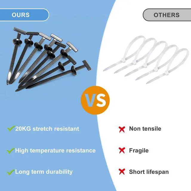 Alt view image 4 of 6 - Nylon Cable Tie Buckle for Car Fender | Trunk Bumper UV Resistant Plastic Rivet Fasteners for Cable Tie Buckle