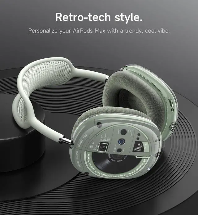 Alt view image 2 of 6 - for AirPods Max Case, TPU Anti-Scratch Ear Cups Cover for Apple AirPods Max - Green