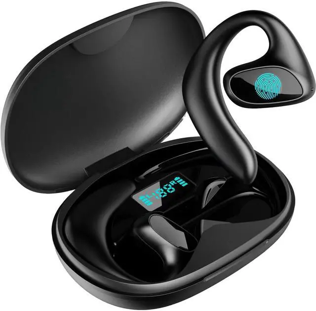 Main image of AI Translation Earbuds Real Time - All Language Translator | Headphone Translating Earpiece Device - Wireless Bluetooth Offline Live Translate Earphone Interpreter Open Earpod (Black)