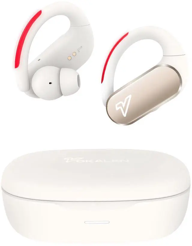 Main image of Reflex Pro - Wireless Sport Earbuds with Ear Hooks, Active Noise Cancellation, up to 50H of Battery Life, IP68 Dust and Waterproof, Touch Control, Secure Fit for Sports (White)