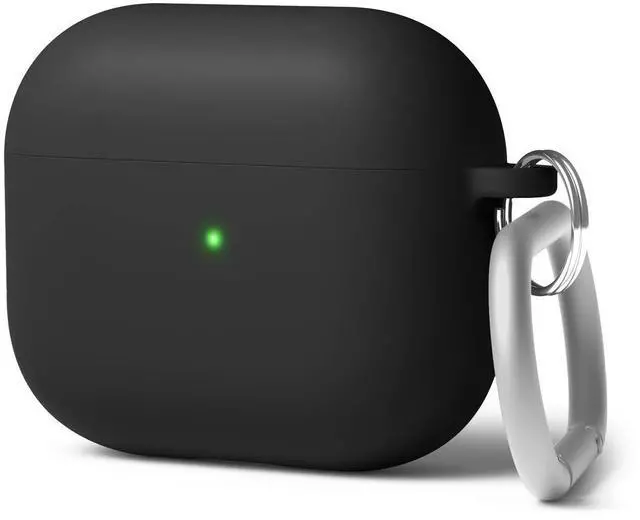 Main image of Liquid Hybrid Case for AirPods 3 | Triple Layer Protection, Keychain Included, Wireless Charging, Shock Resistant (Black)