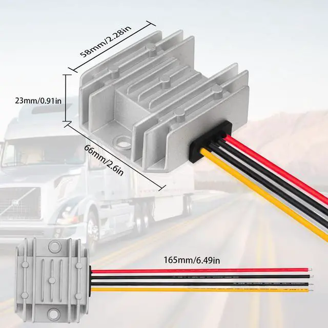 Alt view image 4 of 7 - 8V-40V to 12V Buck Boost Converter 3A 36W for Vehicles | 12V voltage regulator stabilizes fluctuating 8V-40V input for pumps, lights, cameras, and other low-power 12V devices