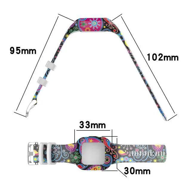 Alt view image 6 of 6 - Compatible For Garmin vivofit jr. 3 Replacement Band, Replacement Silicone Wrist Strap Band For Garmin vivofit jr. 3, Soft And Durable(Silicone Gray)