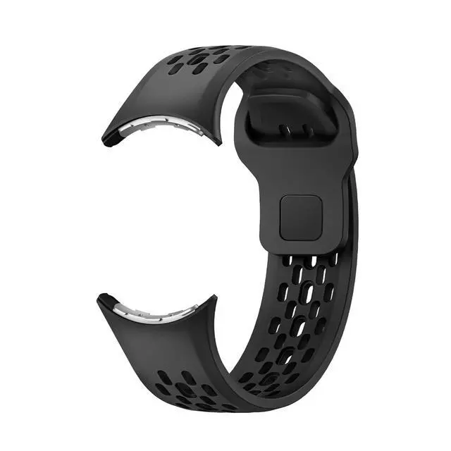 Alt view image 3 of 7 - 3 Packs Fit for Google pixel watch 3 45mm Silicone Watch Band for Women Men,Waterproof Breathable Wristband Adjustable Replacement Watch Straps Compatible with Pixel Watch 4 45mm