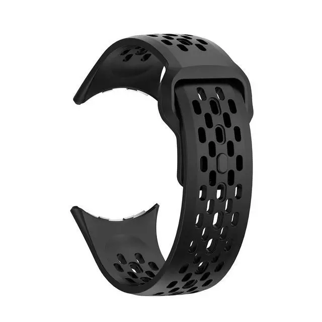 Alt view image 5 of 7 - 3 Packs Fit for Google pixel watch 3 45mm Silicone Watch Band for Women Men,Waterproof Breathable Wristband Adjustable Replacement Watch Straps Compatible with Pixel Watch 4 45mm