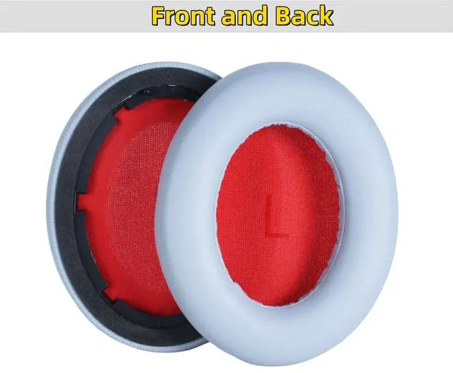 Alt view image 4 of 6 - Replacement Ear Pads for 1MORE SonoFlow Pro Headphones - Gray | 1More Earpads Replacement for SonoFlow SE Earphones,Protein Leather Memory Foam Earcups, Headphone Cushion Cover Repair Parts