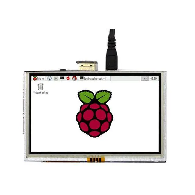 Alt view image 2 of 7 - Padarsey 5 inch Touch Screen 800x480 TFT LCD Display HDMI Interface Supports Raspberry Pi 4 Black, Banana Pi Windows 10 8 7