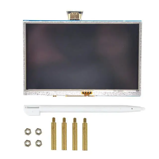 Alt view image 3 of 7 - Padarsey 5 inch Touch Screen 800x480 TFT LCD Display HDMI Interface Supports Raspberry Pi 4 Black, Banana Pi Windows 10 8 7