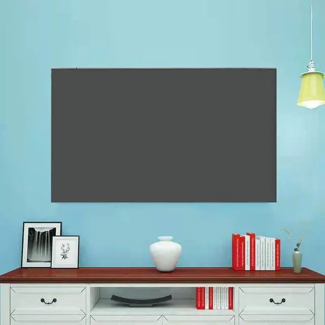 Alt view image 6 of 6 - TV Cover TV Display Protector for LCD LED Dust Cover for Desktop TV Hanging TV Dust-Proof Colorful TV Screen Protectors (Gray, 55-65inch)