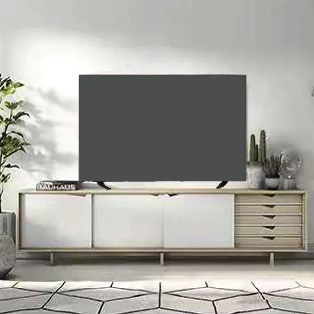 Alt view image 5 of 6 - TV Cover TV Display Protector for LCD LED Dust Cover for Desktop TV Hanging TV Dust-Proof Colorful TV Screen Protectors (Gray, 55-65inch)