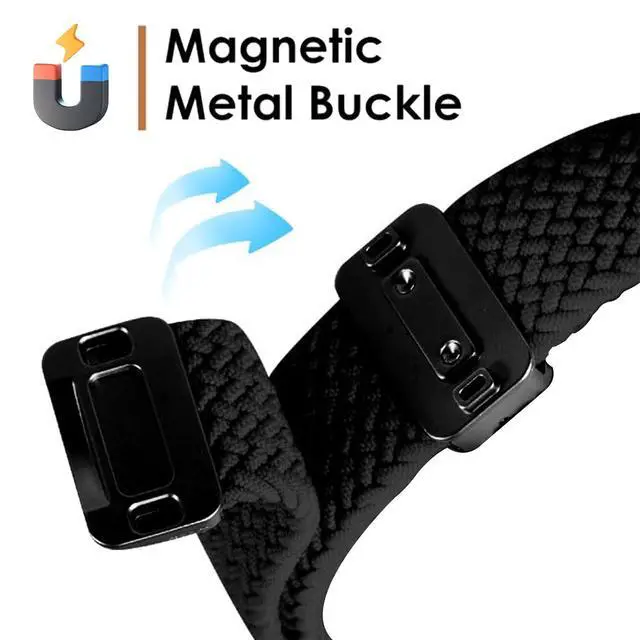 Alt view image 5 of 6 - Nylon Sport Band Compatible with Amazfit Helio, Breathable, Adjustable Replacement Band For Man Woman