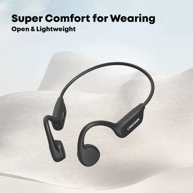 Alt view image 7 of 7 - BE17 Bone Conduction Headphones, Open-Ear, IPX8 Waterproof, 10 Hours Playtime, Bluetooth 5.4, 32GB Built-in Memory, Lightweight and Comfortable for Sports & Running