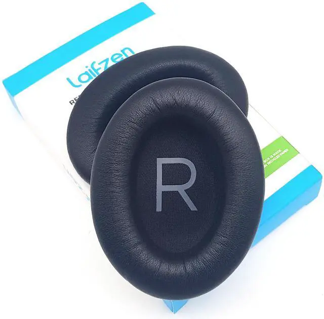 Main image of Lambskin QC45 Earpads Cushions Replacement Ear Pads for Bose QC 45 QuietComfort Sheepskin Leather Handpicked-Quality (QC45 Black)