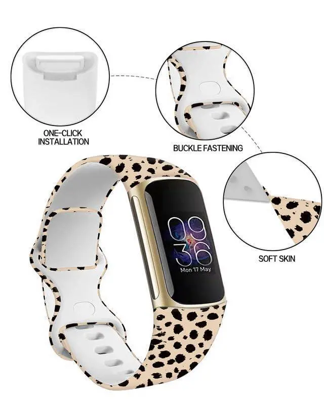 Alt view image 2 of 6 - Sport Bands Compatible with Charge 6 /Charge 5 for Women Men,Soft Waterproof Replacement Straps Wristbands for Charge Advanced Fitness Tracker