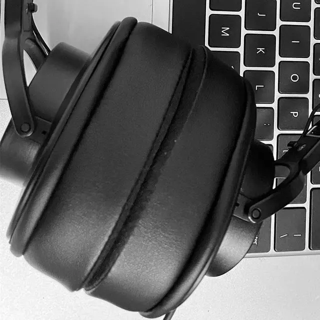 Alt view image 6 of 6 - Cooling Gel Earpads for PreSonus HD5/HD9/Eris HD10BT Headphones | Replacement Cushions with Mesh Fabric High Density Noise Cancelling Foam, Added Thickness-Black