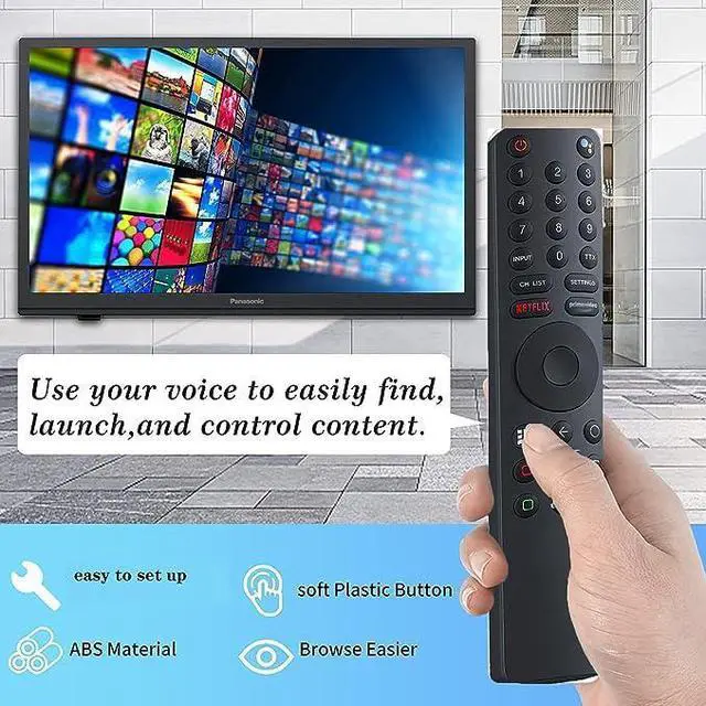 Alt view image 3 of 6 - Universal Remote Control for Xiaomi Mi TV 4S 4A Smart TV, Replacement Remote Control for Xiaomi Mi 4S 4A Smart TV with Bluetooth and Voice Control