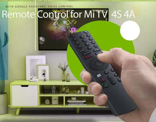 Alt view image 2 of 6 - Universal Remote Control for Xiaomi Mi TV 4S 4A Smart TV, Replacement Remote Control for Xiaomi Mi 4S 4A Smart TV with Bluetooth and Voice Control