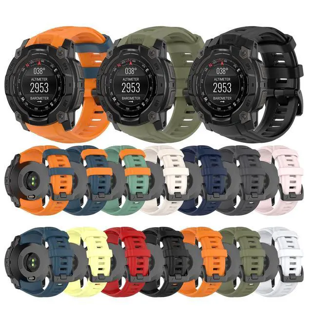 Alt view image 6 of 7 - Compatible with Garmin Instinct 3 Replacement Band - Repalcement Silicone Wrist Watch Strap Band Compatible with Garmin Instinct 3