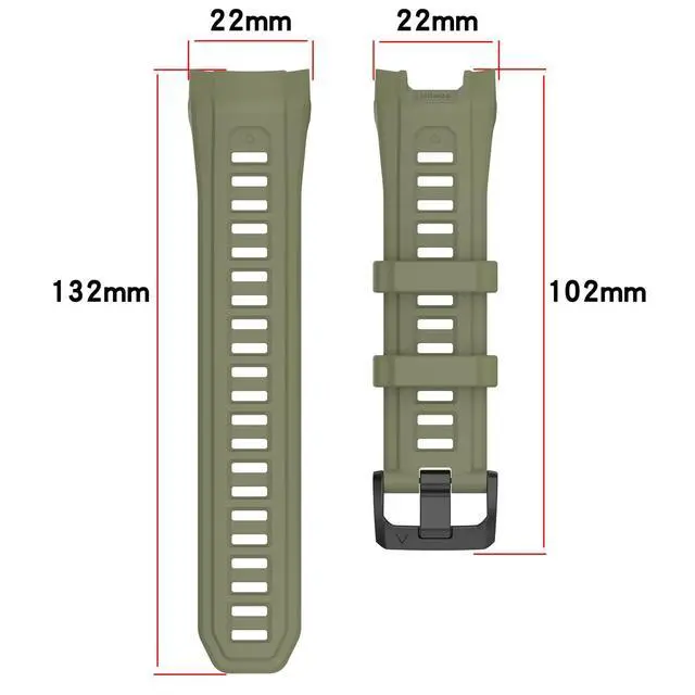Alt view image 7 of 7 - Compatible with Garmin Instinct 3 Replacement Band - Repalcement Silicone Wrist Watch Strap Band Compatible with Garmin Instinct 3