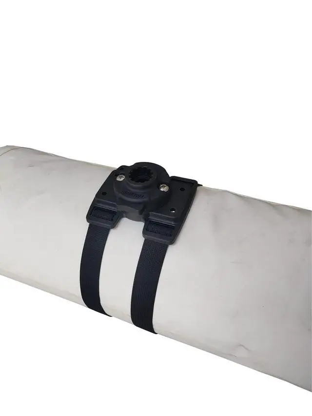 Alt view image 4 of 5 - Float Tube Mount for Fish Finders, Universal Transducer Bracket, 47 inch Strap, Quick Removal, Adjustable Rotation, Black, BC-MT315TRKP107