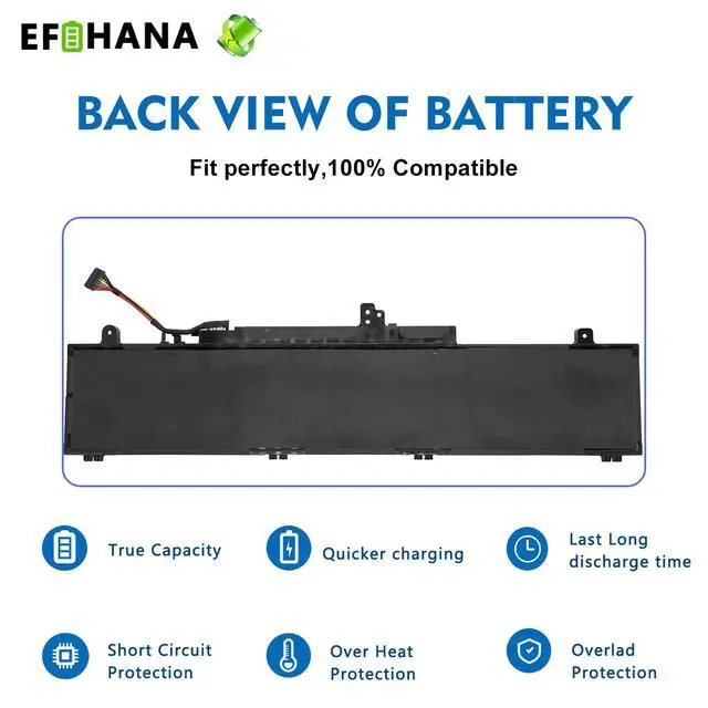 Alt view image 6 of 6 - L22B3PG4 47Wh Laptop Battery Replacement for Lenovo ThinkPad E14 Gen 5 2023/Gen 6 2024/E16 Gen 1 2023/Gen 2 2024 Series SB11K63026 5B11K63022 SB11N46023 5B11N45978 L22X3PG4 L22M3PG4 L22D3PG4 11.31V