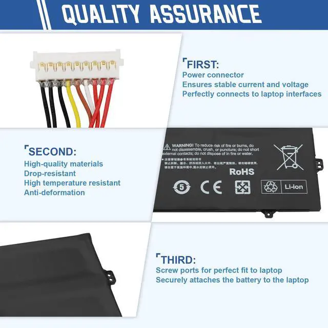 Alt view image 5 of 7 - AA-PBSN4AT Laptop Battery for Samsung Galaxy Book 15.6" NP750TDA NP750XDA NP755XDA NP750TDA-XD1US NP750XDA-KD1SE NP750XDA-KD5UK NP750TDA-XD2US NP750XDA-KD7IT Series Notebook BA43-00391B 15.4V 44Wh