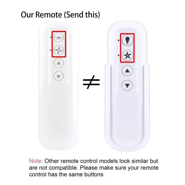 Alt view image 2 of 6 - Remote Control 99813 ONLY for Hunter Ceiling Fan 99814 99106 Fan Receivers | with Wall Mount, 3-Speed Control, Light Dimming, without Receiver