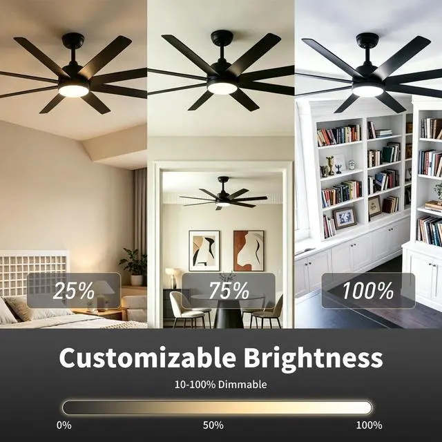 Alt view image 4 of 6 - Remote Control 99813 ONLY for Hunter Ceiling Fan 99814 99106 Fan Receivers | with Wall Mount, 3-Speed Control, Light Dimming, without Receiver