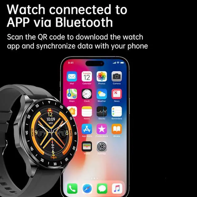 Alt view image 4 of 6 - Smart Watch with Earbuds,2 in 1 Build-in TWS Wireless BT5.0 Earphone Fitness Sports Health Monitor Black X20