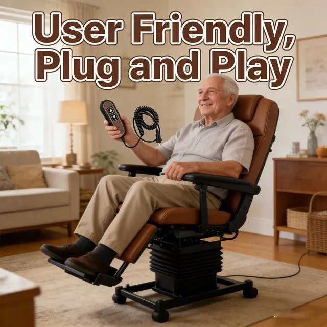 Alt view image 5 of 5 - 2 Button 5 Pin Remote Compatible with Golden Technologies Lift Chairs | Hand Control Switch USB and Backlight Replace ZK1200-HC