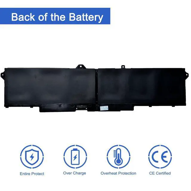 Alt view image 6 of 7 - 9JRV0 97Wh Battery Replacement for Dell Precision 3581 3571 3561 Alienware m18 R1/Alienware m17 R5 AMD Latitude 5531 5521 Series Laptop 0R05P0 05RGW 0P3TJ 53XP7 8071mAh 11.4V