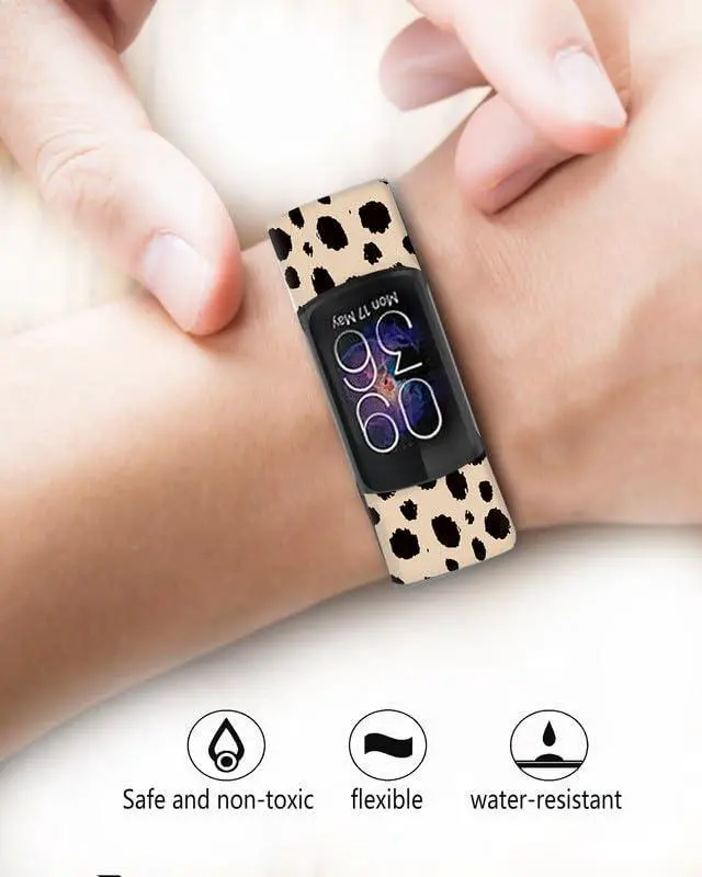 Alt view image 4 of 6 - Sport Bands Compatible with Charge 6 /Charge 5 for Women Men,Soft Waterproof Replacement Straps Wristbands for Charge Advanced Fitness Tracker