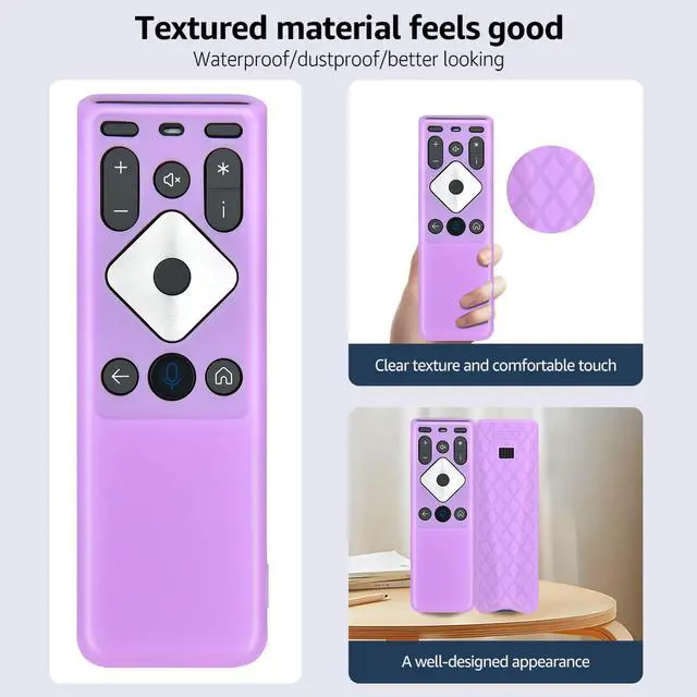 Alt view image 3 of 6 - Silicone Remote Case for Xfinity Comcast XR16 Remote Control Pink | Glow in The Dark Protective Cover for XR16 Remote Anti-Slip Pink Protector
