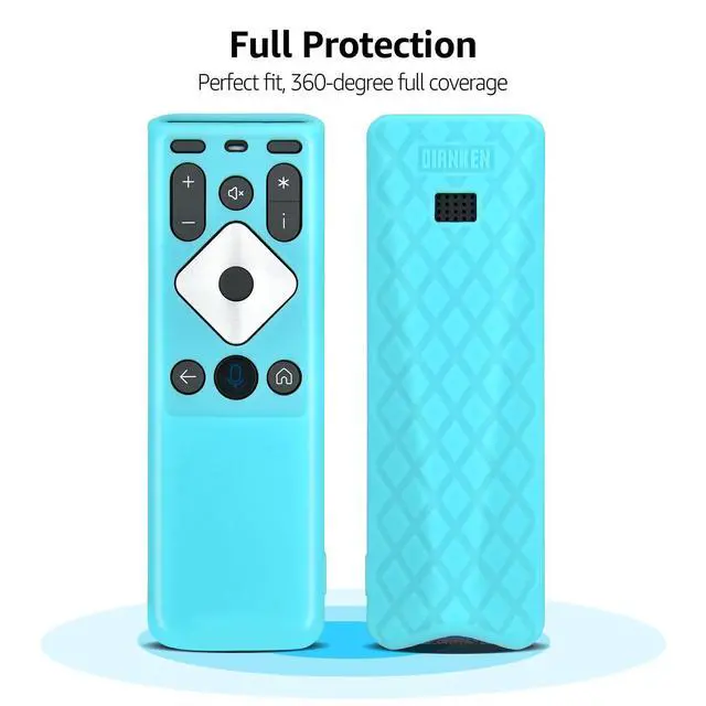 Alt view image 2 of 6 - Silicone Remote Case for Xfinity Comcast XR16 Remote Control Blue | Glow in The Dark Protective Cover for XR16 Remote Anti-Slip Blue Protector