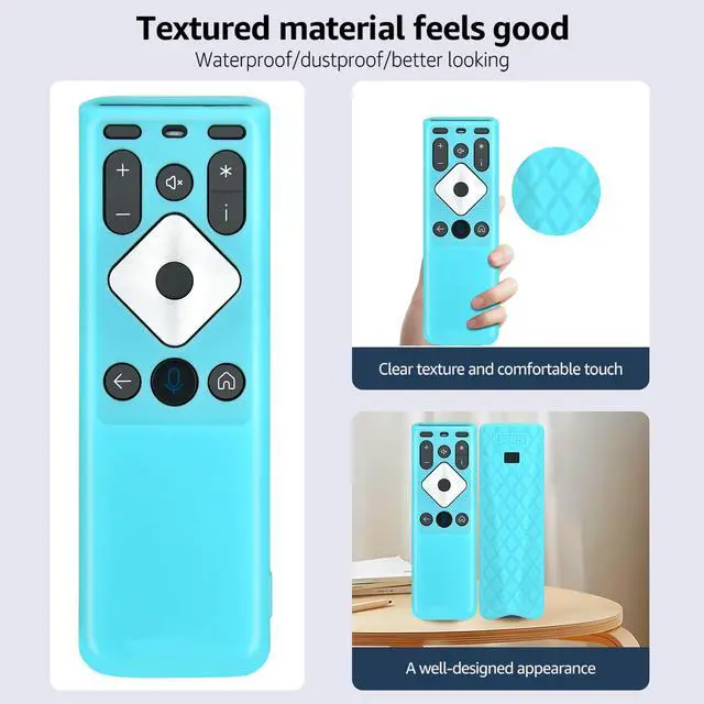Alt view image 3 of 6 - Silicone Remote Case for Xfinity Comcast XR16 Remote Control Blue | Glow in The Dark Protective Cover for XR16 Remote Anti-Slip Blue Protector